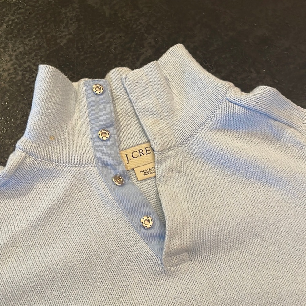 Light blue cotton sweater